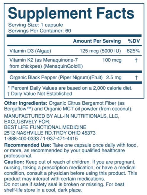 Vitamin D3 with Vitamin K2